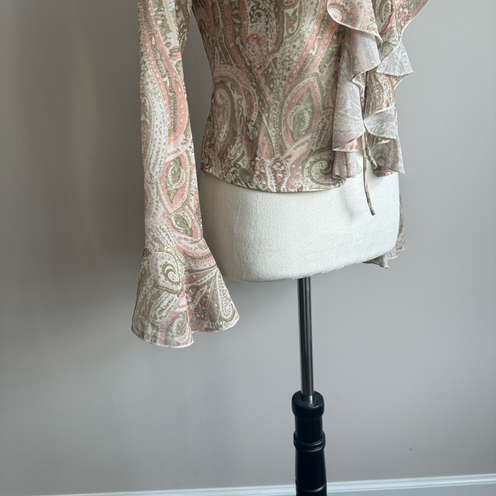 Princess Polly Paisley Ruffle Blouse - Picture 3 of 9